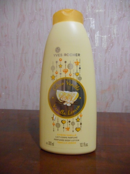 Парфюмированое молочко для тела Yves Rocher «Ванильный лимон»