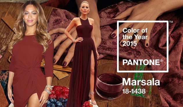 Голливудские знаменитости в нарядах оттенка марсала - трендового цвета 2015 по версии Pantone