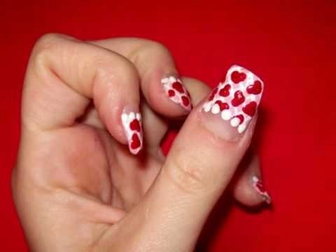 Рисунки на ногтях ко Дню Святого Валентина