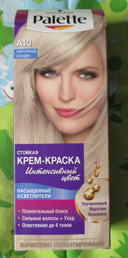 Краска для волос Palette (Schwarzkopf) A10 жемчужный блондин для черных волос
