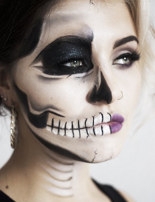 Сложный макияж на Хэллоуин