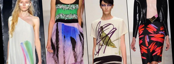 Модный тренд весны 2013 - принты росчерком краски