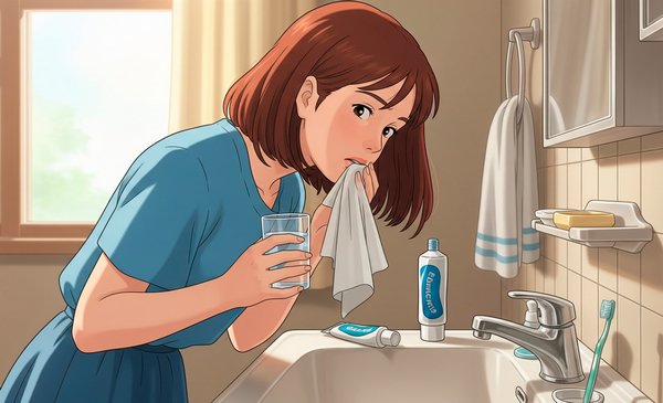 Полоскание рта после еды
