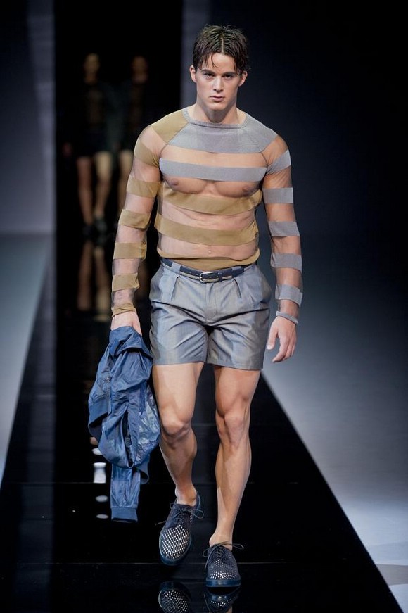 Модные мужские тренды весеннелетнего сезона 2013 прозрачные ткани и