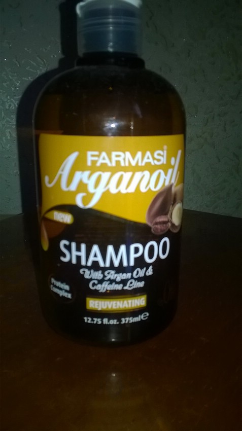 Шампунь для волос с экстрактом кофеина Farmasi Arganoil