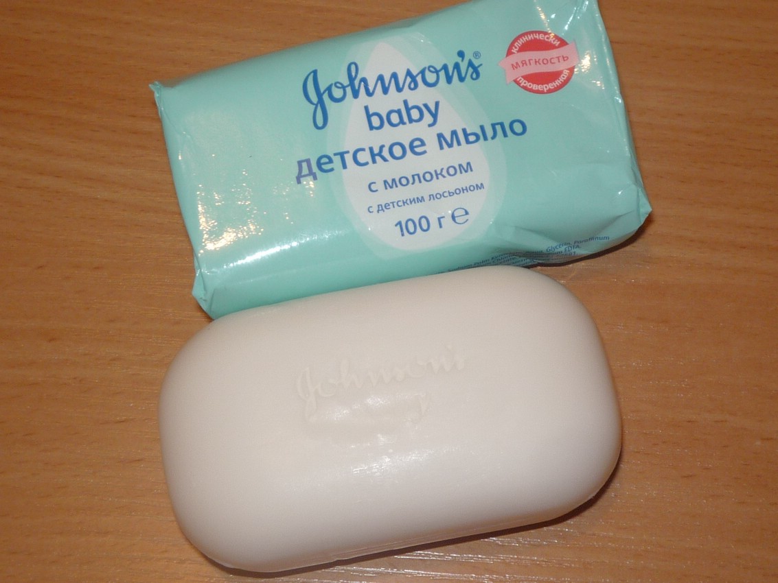 Детское мыло Johnson's Baby с молоком