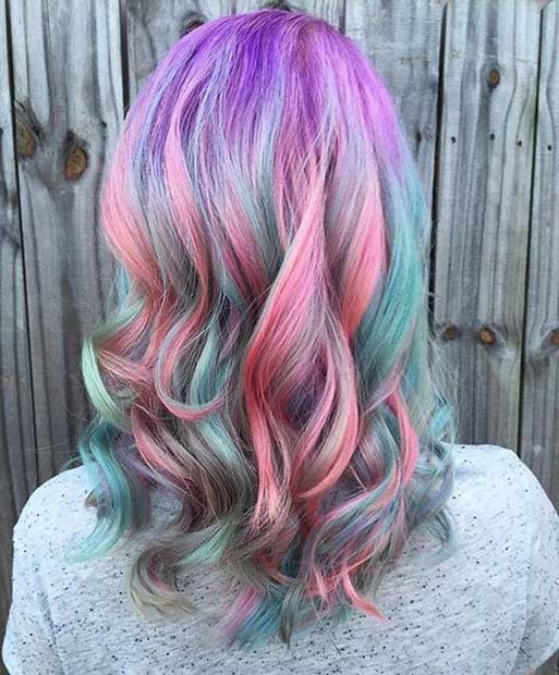 Разноцветные волосы